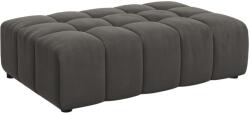 Cosmopolitan Design Szürke bársony lábzsámoly Cosmopolitan Design Chicago 102 x 80 cm (COS_POUF_51_F1_CHICAGO5)