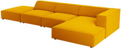 Cosmopolitan Design Sárga bársony sarokkanapé Cosmopolitan Design Arendal 341 cm, jobb (COS_RCO_184_F1_ARENDAL8)