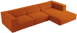 Cosmopolitan Design Narancssárga bársony sarokkanapé Cosmopolitan Design Arendal 284 cm, jobb (COS_RC_184_F1_ARENDAL4)