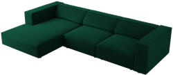 Cosmopolitan Design Palackzöld bársony sarokkanapé Cosmopolitan Design Arendal 284 cm, bal (COS_LC_184_F1_ARENDAL3)