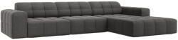Cosmopolitan Design Sötétszürke bársony sarokkanapé Cosmopolitan Design Chicago 284 cm, jobb (COS_RC_51_F1_CHICAGO6)