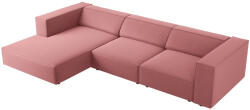 Cosmopolitan Design Rózsaszín bársony sarokkanapé Cosmopolitan Design Arendal 284 cm, bal (COS_LC_184_F1_ARENDAL9)