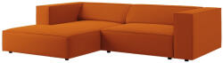 Cosmopolitan Design Narancssárga bársony sarokkanapé Cosmopolitan Design Arendal 224 cm, bal (COS_LC_M_184_F1_ARENDAL4)