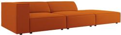 Cosmopolitan Design Narancssárga bársony négyüléses kanapé Cosmopolitan Design Arendal 262 cm, jobb (COS_3SOR_184_F1_ARENDAL4)
