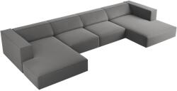 Cosmopolitan Design Szürke bársony sarokkanapé "U" Cosmopolitan Design Arendal 364 cm (COS_U_184_F1_ARENDAL6)