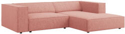 Cosmopolitan Design Rózsaszín kárpitozott sarokkanapé Cosmopolitan Design Arendal 224 cm, jobb (COS_RC_M_140_F1_ARENDAL4)