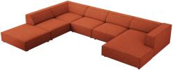 Cosmopolitan Design Terrakotta piros kárpitozott sarokkanapé "U" Cosmopolitan Design Arendal 364 cm, bal (COS_UL_140_F1_ARENDAL3)
