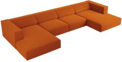Cosmopolitan Design Narancssárga bársony sarokkanapé "U" Cosmopolitan Design Arendal 364 cm (COS_U_184_F1_ARENDAL4)