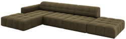 Cosmopolitan Design Zöld bársony sarokkanapé Cosmopolitan Design Chicago 341 cm, bal (COS_LCO_51_F1_CHICAGO2)