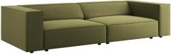 Cosmopolitan Design Zöld bársony négyüléses kanapé Cosmopolitan Design Arendal 244 cm (COS_4S_184_F1_ARENDAL10)
