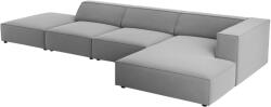 Cosmopolitan Design Világosszürke bársony sarokkanapé Cosmopolitan Design Arendal 341 cm, jobb (COS_RCO_184_F1_ARENDAL5)