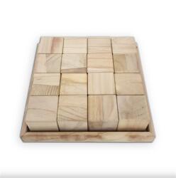  Fa kocka 6x6cm natúr 16db/csomag