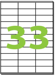 Q-CONNECT Etikett címke univerzális, Q-Connect KF10641, 70 x 25, 4 mm, fehér (KF10641)