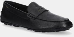 Bally bőr mokaszin fekete, férfi, MSD02M - fekete Férfi 42