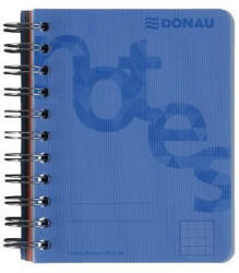 DONAU Spirálfüzet A/4 140 lap PP borító kék Donau kockás (1228401) - cartridge