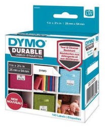 DYMO Etikett Dymo LW nyomtatóhoz 25x54mm 160 db etikett/doboz, EREDETI, fehér (2112283)