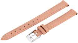  Karóra bőrszíj, varrott és bélelt dizájn, mályva színű, mérete 65+105 mm / 12 mm (6400-2)