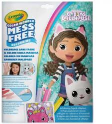Crayola Crayola: Color Wonder - Casa de păpuși Gabi set de colorat fără murdărie în mapă (75-2861)
