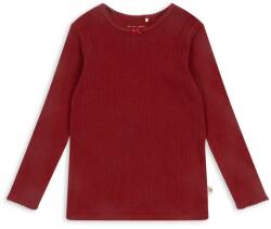 Konges Sløjd gyerek pamut hosszú ujjú felső MINNIE BLOUSE GOTS piros, KS102050 - piros 80