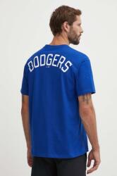 Nike pamut póló Los Angeles Dodgers férfi, nyomott mintás - kék XL