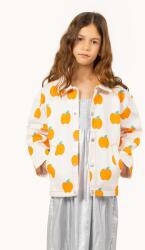 Tinycottons gyerek pamutkabát APPLES JACKET bézs, SS25-214 - bézs 152