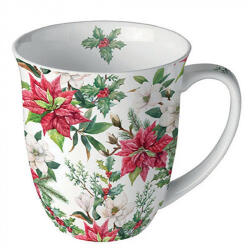 Ambiente Christmas florals porcelánbögre 0, 4l (38418875)