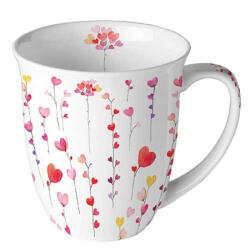 Ambiente Hearts garlands porcelánbögre 0, 4l (18418125)