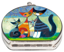 Fridolin Zsebtükör nagyítós, textilbevonatú, 7x7, 5x2, 5cm, Rosina Wachtmeister: Moment di Felicitá