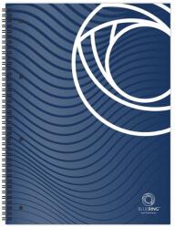 BLUERING Spirálfüzet A4, 80lap, perforált lyukasztott Bluering® vonalas (BR897732) - irodaitermekek