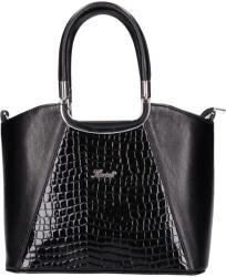 Karen rostbőr táska 9251 bis fekete lakk