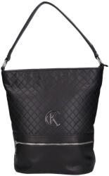 Karen 2295 CE Fekete steppelt rostbőr női válltáska