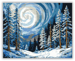  Forgó Téli Éjszaka - számfestő készlet