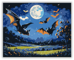  Denevérek teliholdnál - számfestő készlet