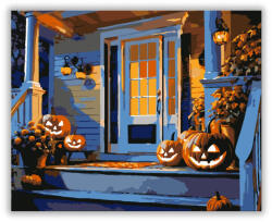  Halloweeni Veranda - számfestő készlet