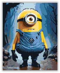  Halloweeni Minion - számfestő készlet
