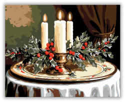  Gyertyafény és Magyal Hangulat - számfestő készlet