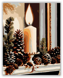  Gyertyafényű Ünnepi Harmónia - számfestő készlet