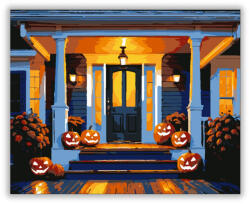  Halloweeni Este - számfestő készlet