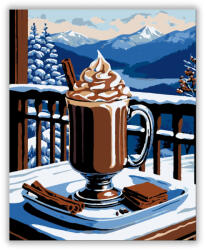  Hegyi Téli Felfrissülés - számfestő készlet