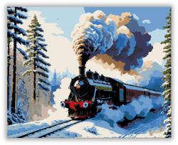  Téli Expressz Utazás - számfestő készlet