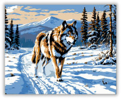  Téli Farkas Vándorlás - számfestő készlet