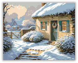  Havas Téli Meghittség - számfestő készlet