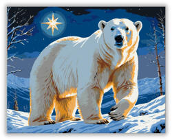  Holdfény Éjféli Medve - számfestő készlet