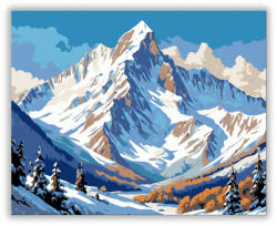  Hegyi Csúcsok Nyugalma - számfestő készlet