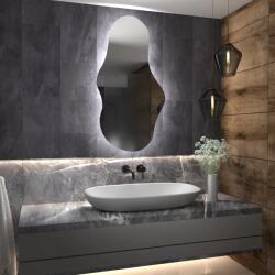 Daramio Atipikus tükör LED világítással G1 100x190 cm