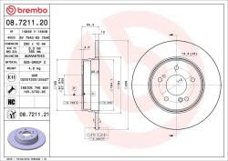 BREMBO Disc frana BREMBO PRIME LINE - UV Coated 08.7211. 21 (08.7211.21)