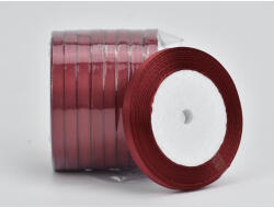  Bordó szatén szalag 6mm 10 tekercs - OKOSÁR! - csinaldmagadshop