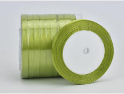 Olíva szatén szalag 6mm 10 tekercs - OKOS ÁR! - csinaldmagadshop