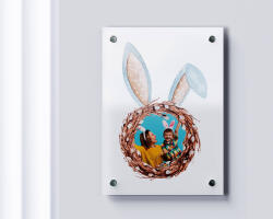  Nyuszifüles koszorú alukép saját fotóval