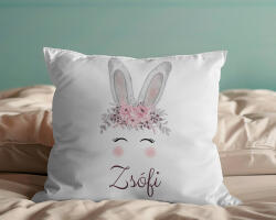 Párna nyuszi mintával és saját névvel